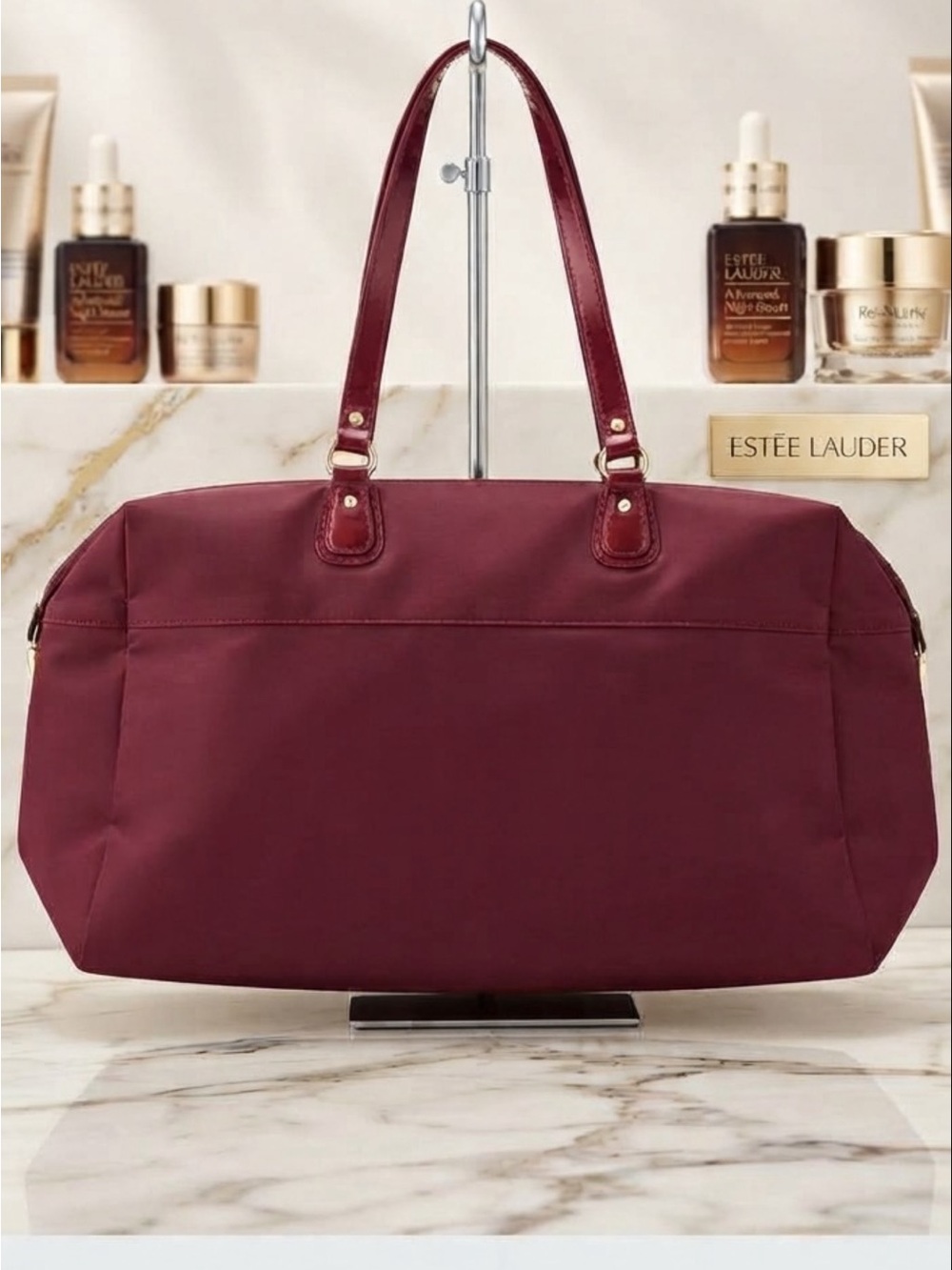 ESTEE LAUDER Women's Burgundy Tote Bag